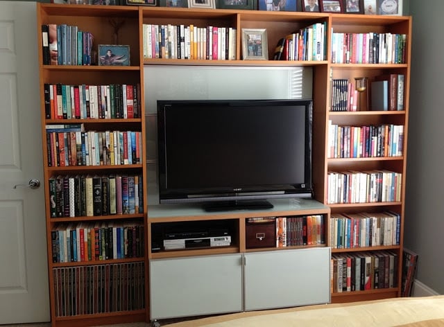 Billy library to entertainment center