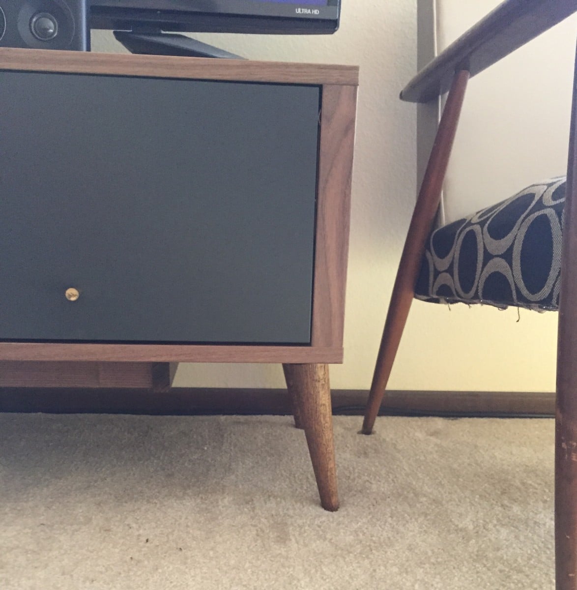 IKEA STOCKHOLM Mid Century TV Stand Redo