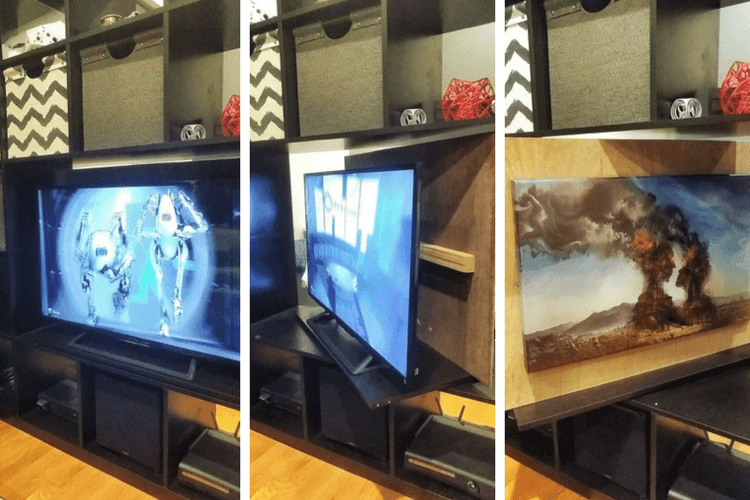 KALLAX Hide-away TV & Cascading Room Divider