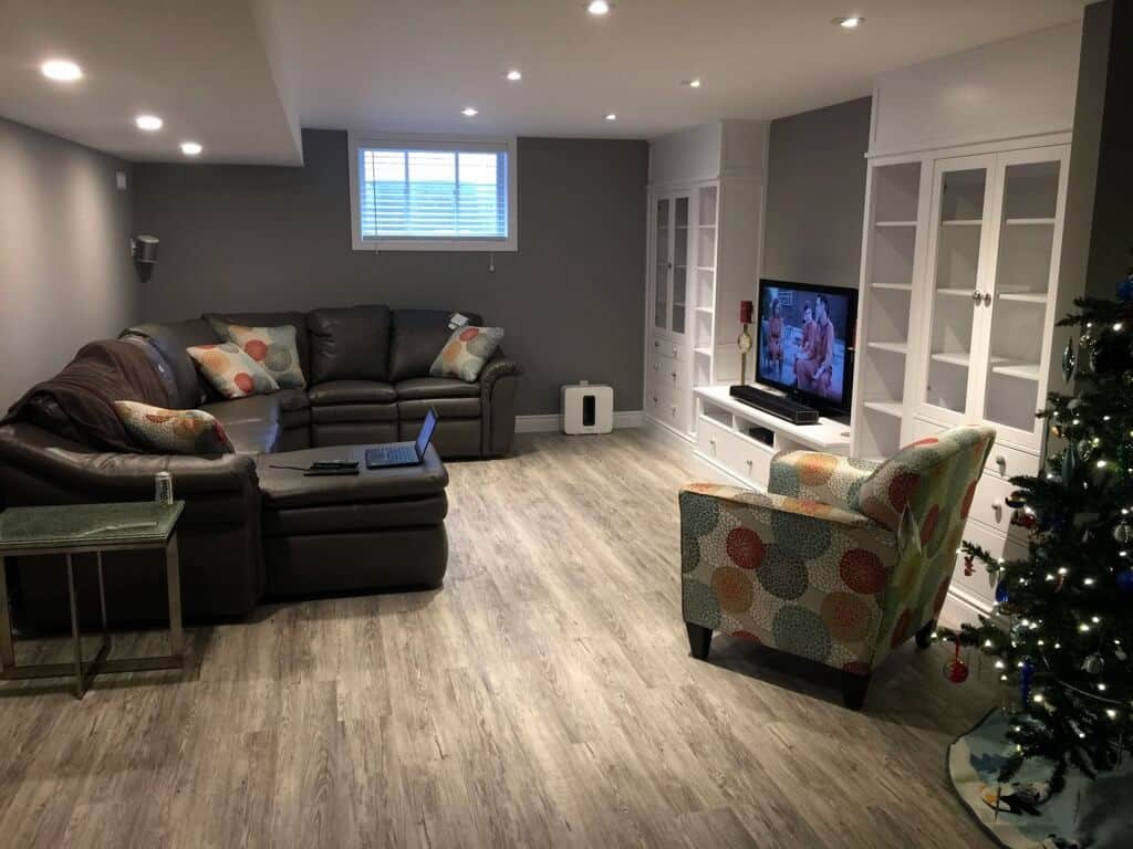 Custom Built-in Entertainment Center hacked from HEMNES units