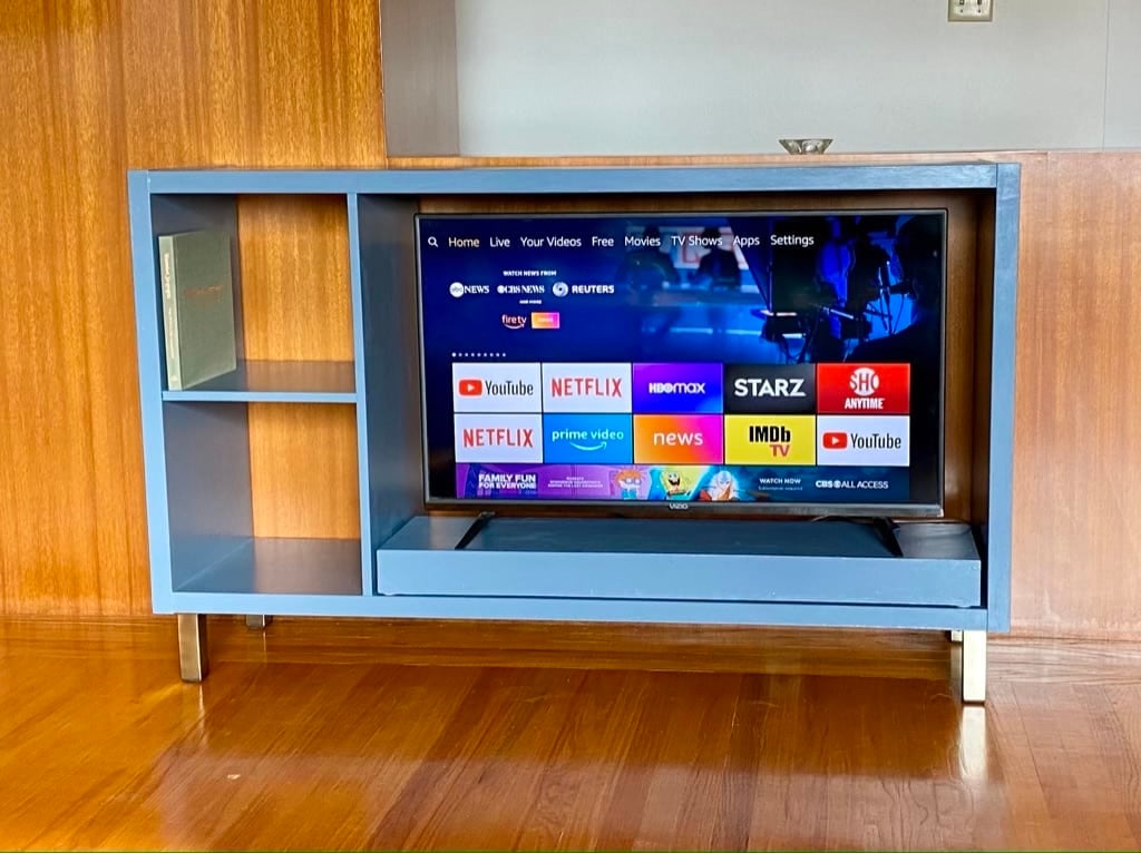 blue kallax tv stand