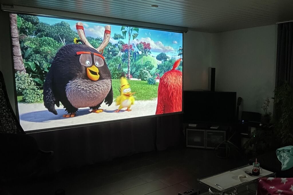 large projector screen ikea hack