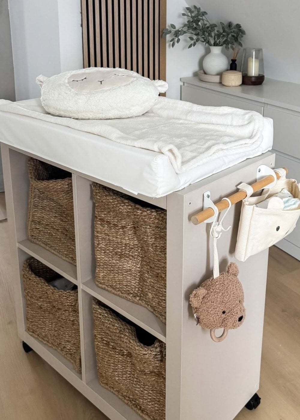 Pinterest template - 1 - IKEA Hackers KALLAX changing table
